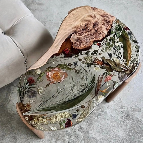 Embrace Spring with Walnut Resin Tables