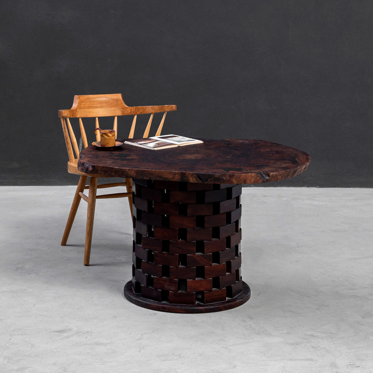 Elite Rustic Live Edge Black Walnut Coffee Table with Epoxy Fills EWT-29