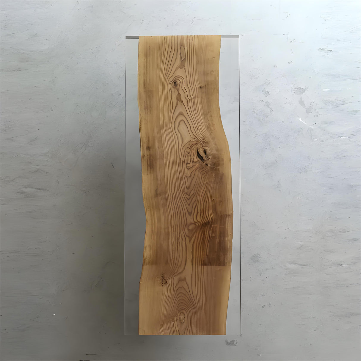 Straight Edge Ash Wood Epoxy Resin Tables 98.82"L x 31.5"W, EIT-25