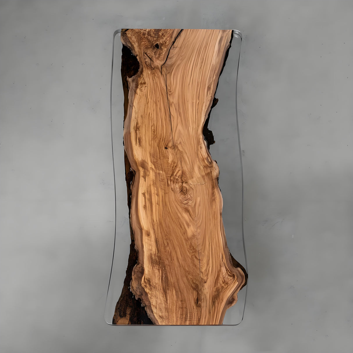 Elite Live Edge Olive Clear Epoxy Resin Table Tops 70.87"L x 31.3"W, EIT-33