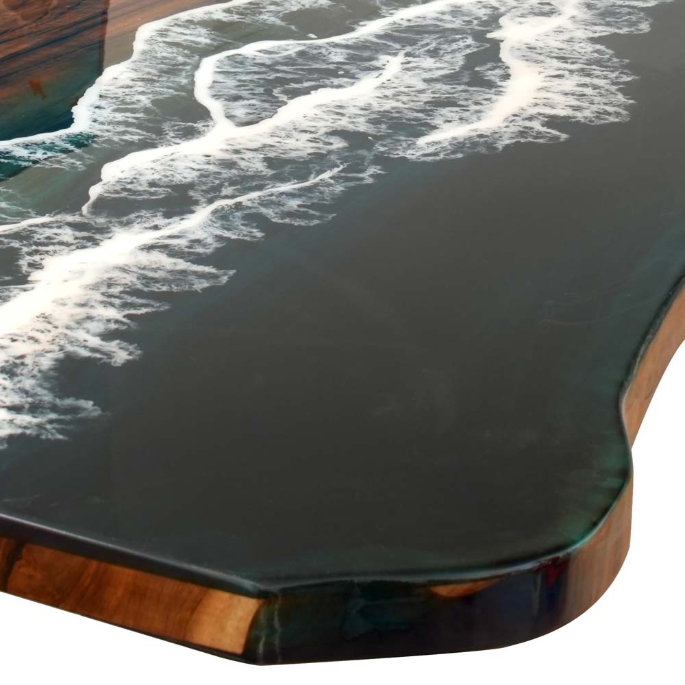 Elite Black Walnut with Tempestuous Seas Epoxy Resin Dining & Conference & Office Table ECT-102