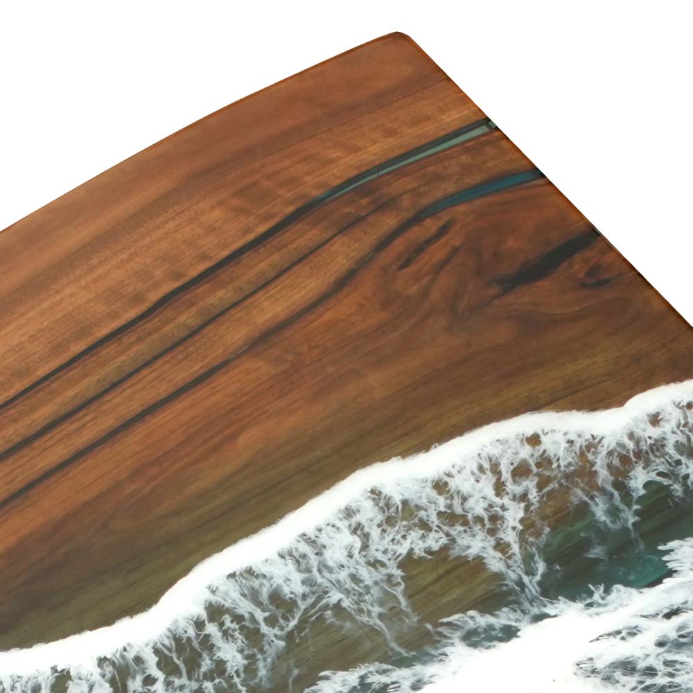 Elite Black Walnut with Tempestuous Seas Epoxy Resin Dining & Conference & Office Table ECT-102