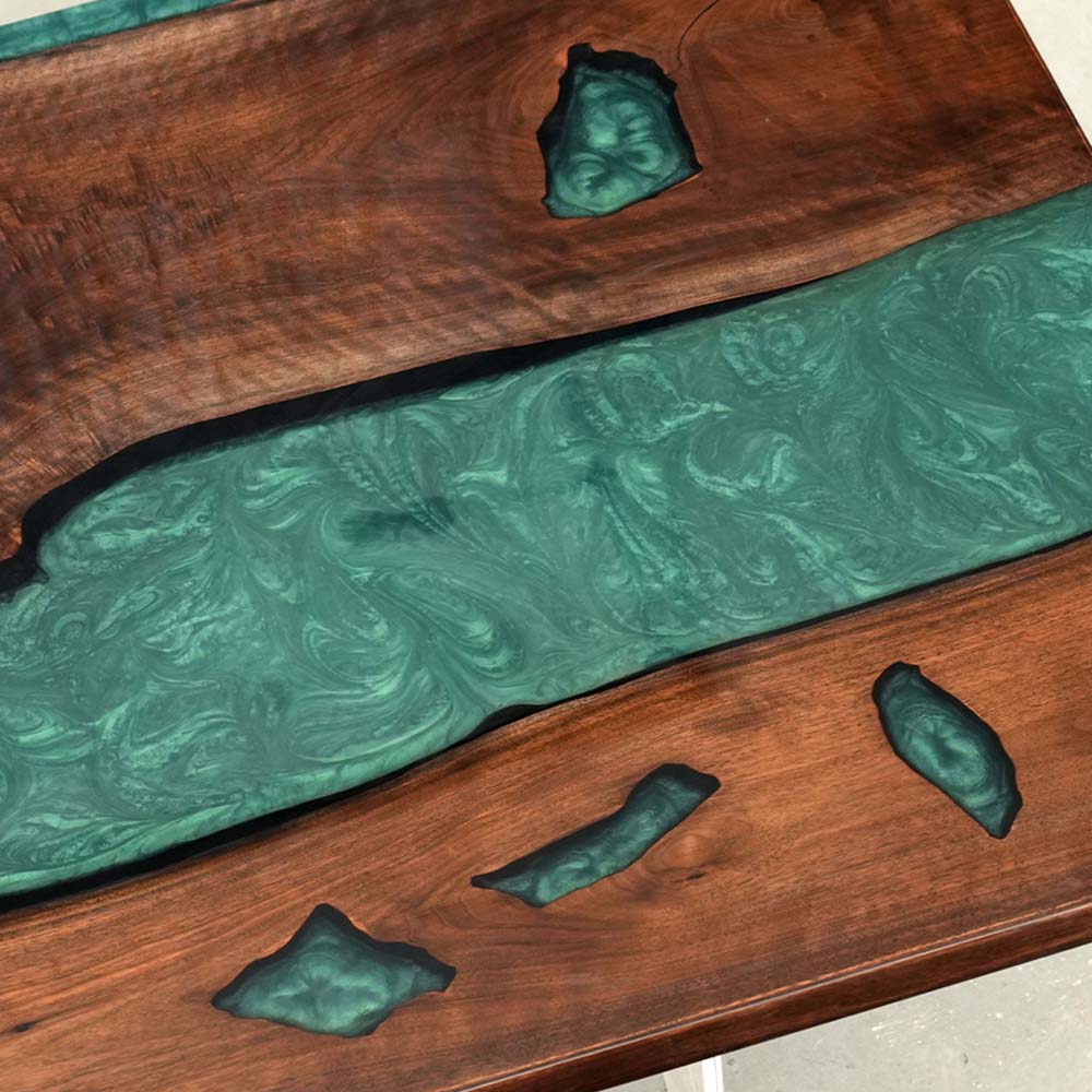 ECT-218 epoxy resin wood table