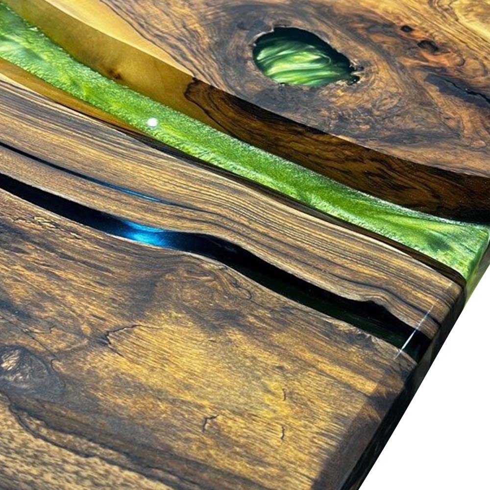 ECT-230 walnut epoxy table