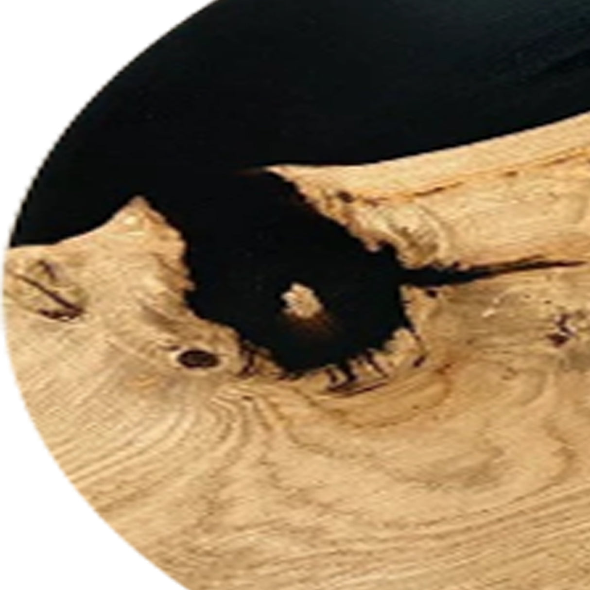 Custom Elite Olive Wood Black Epoxy Resin Coffee Table ECT-29