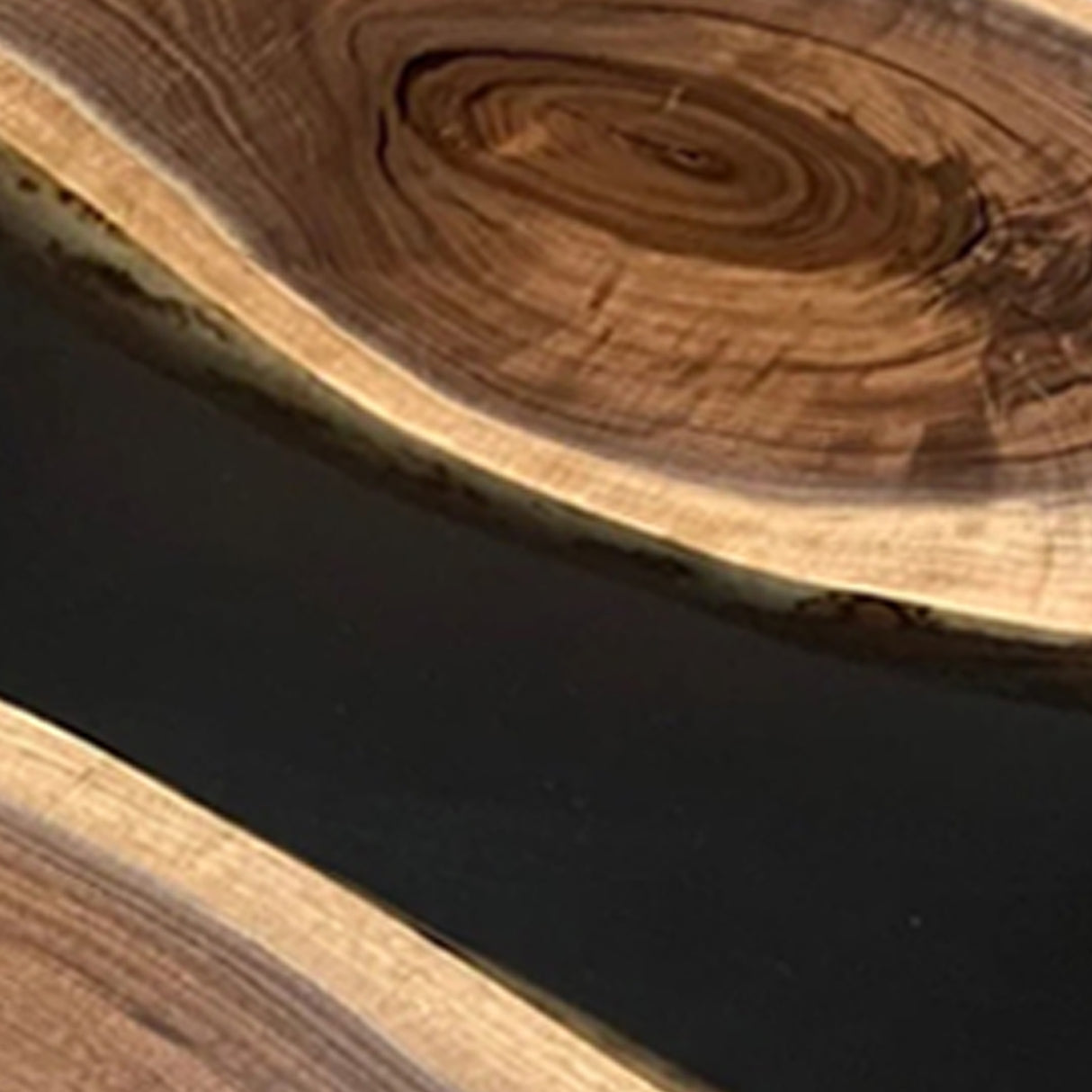 Elite Custom Walnut Black Epoxy Square Coffee Table ECT-31