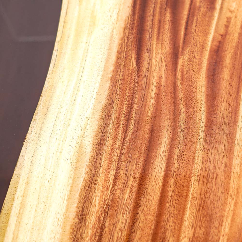 Custom Olive Wood Amber Epoxy Resin River Dining  Table ECT-58