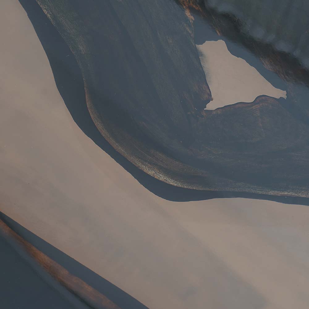 Elite Custom Black Walnut Clear Epoxy Dining Table ECT-65