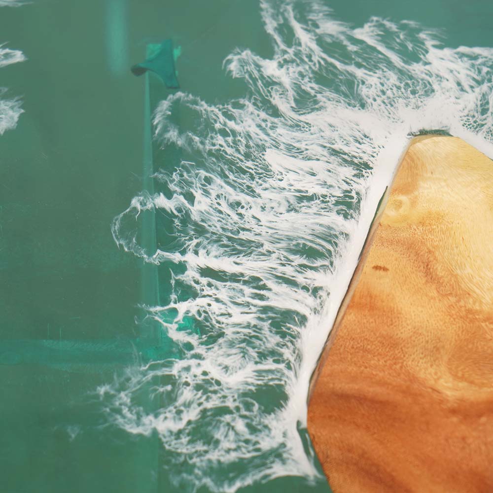 Elite Custom Weeki Wachee Kayak River Walnut Epoxy Resin Dining & Conference Table ECT-94