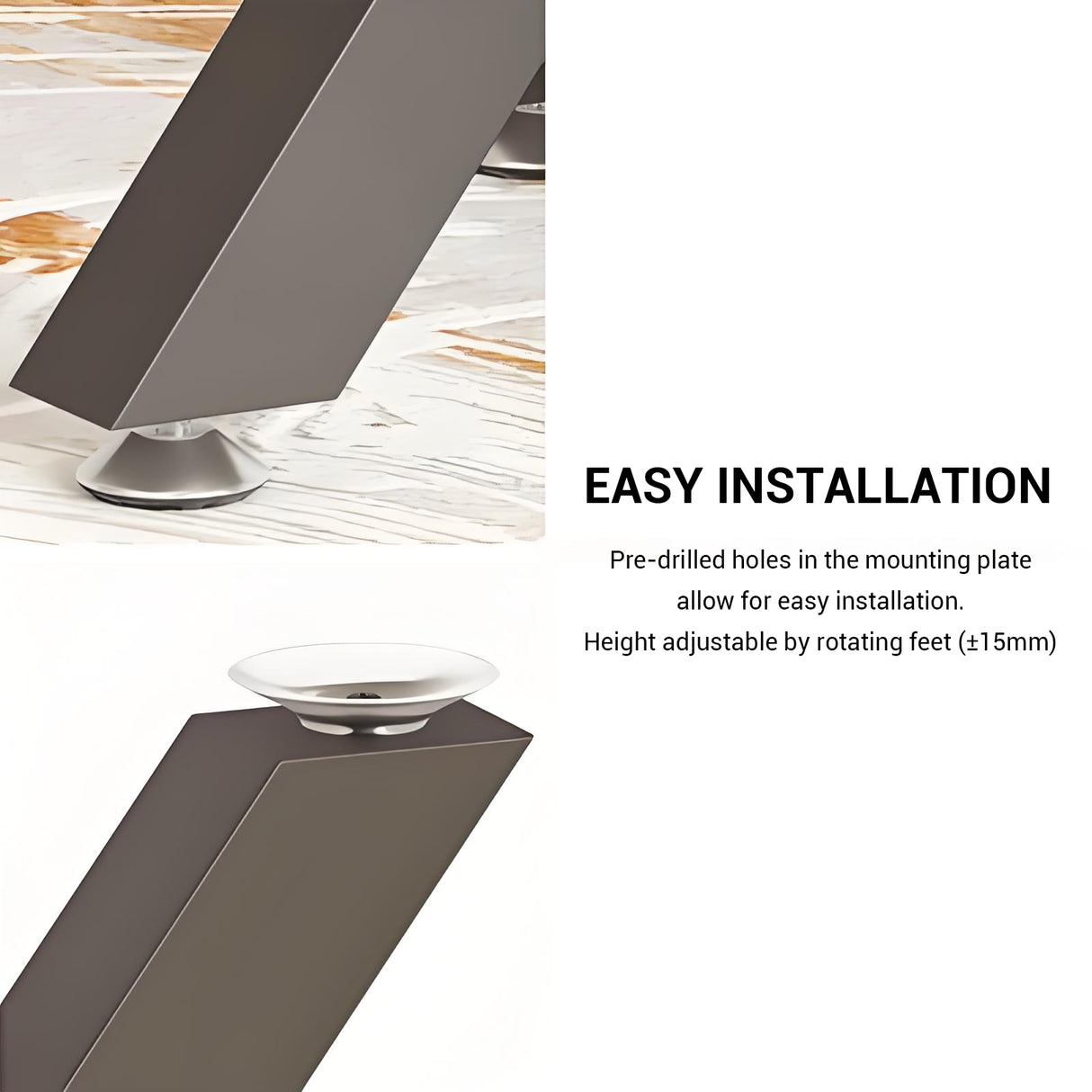 Black Metal Table Leg/ Table Bases X-shape Heavy-Duty ETL-03