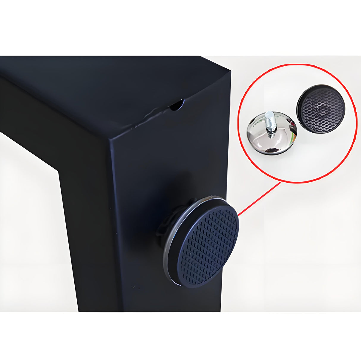 Black Metal Table Legs Cross-shape Heavy-Duty One Pair ETL-13