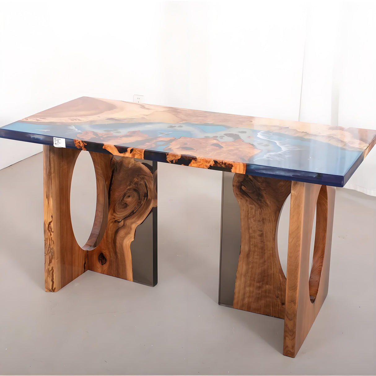 Wood Epoxy Table Legs/Table Base One-Pair ETL-23