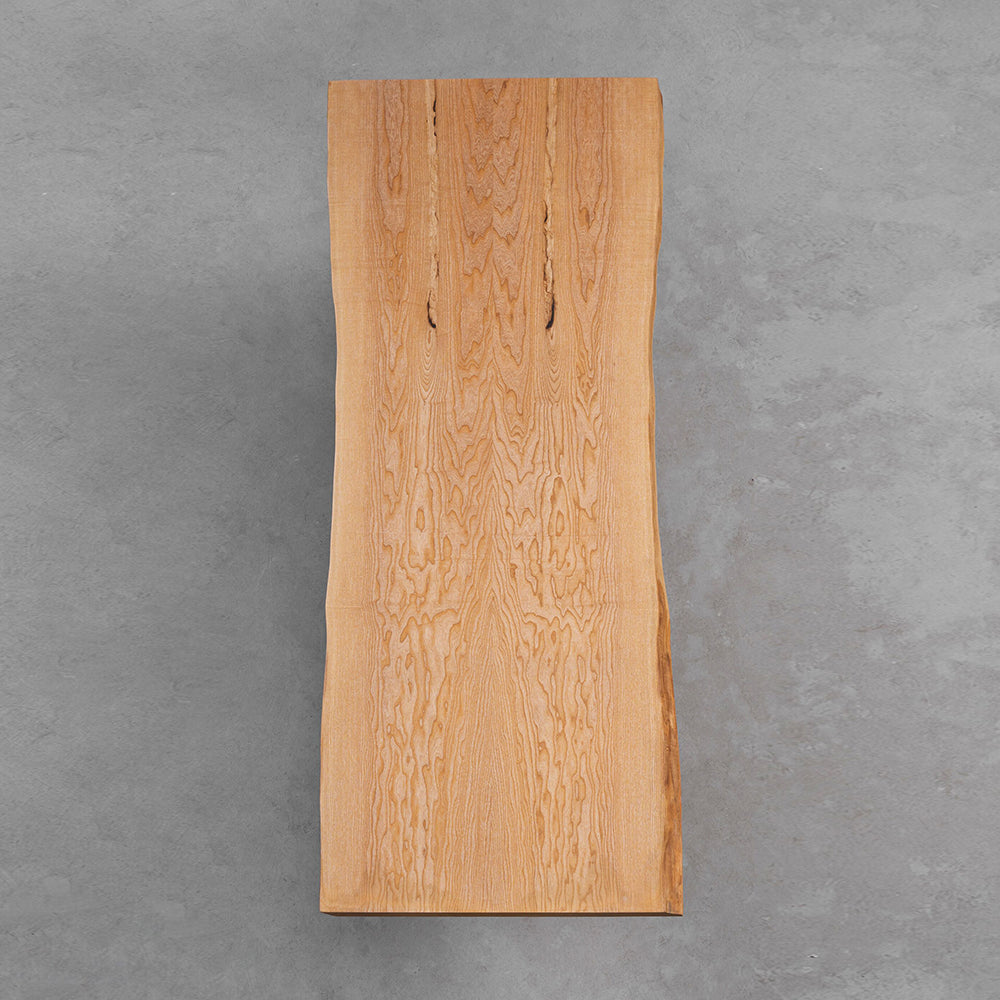 Elite Custom Ash Wood Slab Dining Table