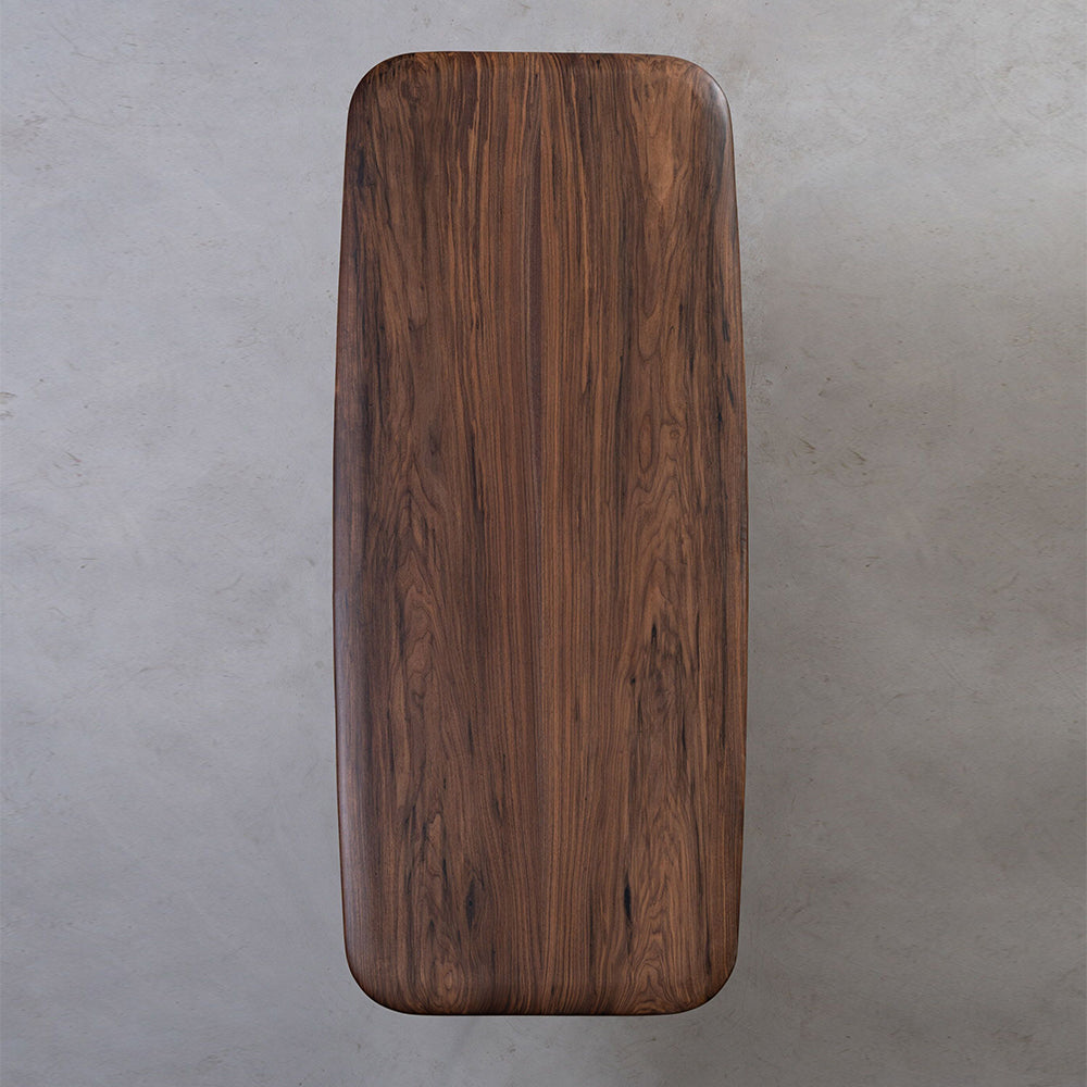 Elite Custom Black Walnut Dining Table with Round Corners EWT23