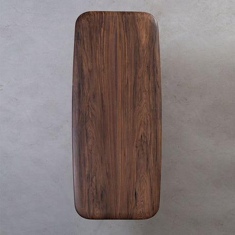 Elite Custom Black Walnut Dining Table with Round Corners EWT23