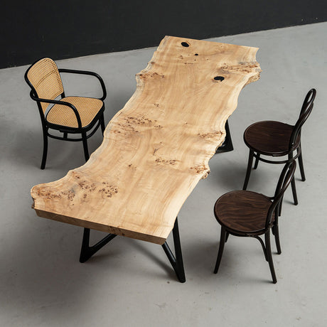 Elite Custom Poplar Dining Table with Live Edge EWT25