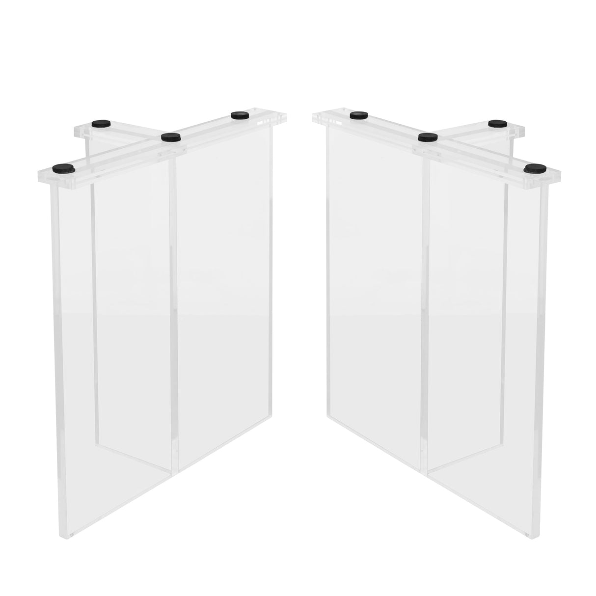 Acrylic Table Legs T - Shape One - pair ETL - 27 - Elitecustomtable