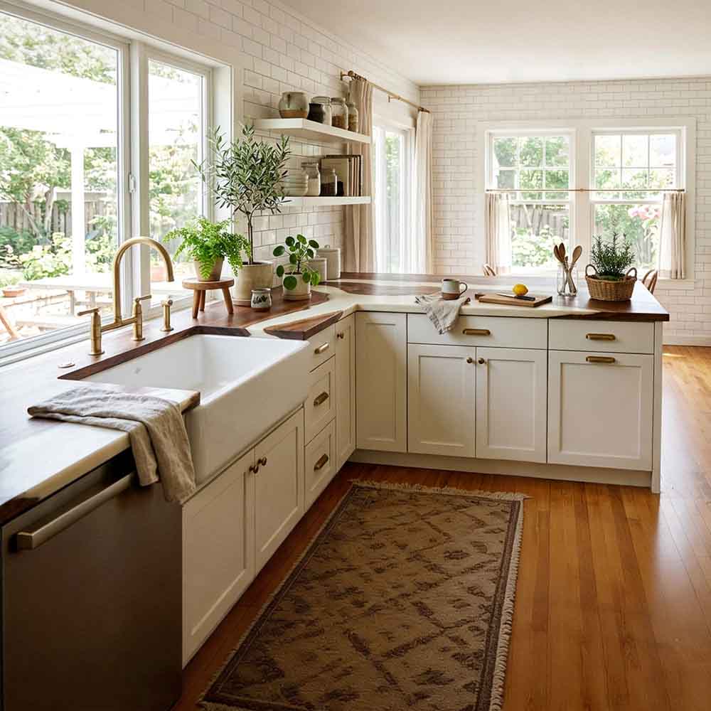 Custom White Epoxy Resin Kitchen Countertop – 100% Solid Walnut | ECT-329 - Elitecustomtable