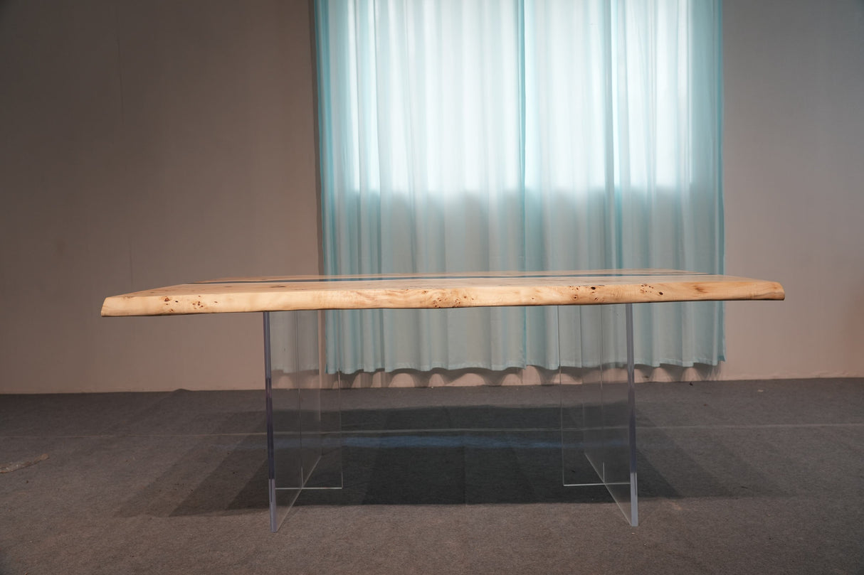 In Stock Poplar Blue Epoxy Resin Dining Table – 72" × 36"