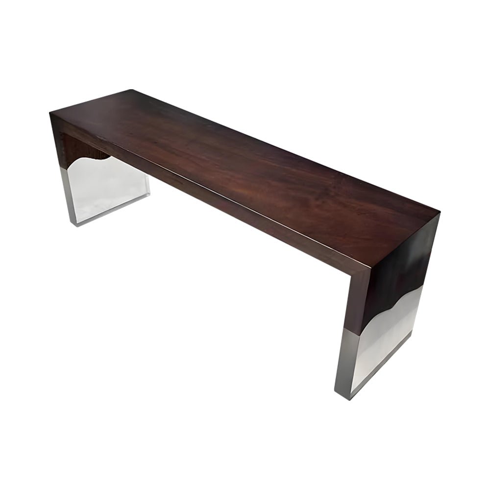 Elite Custom Black Walnut Epoxy Resin Bench ECB - 01 - Elitecustomtable