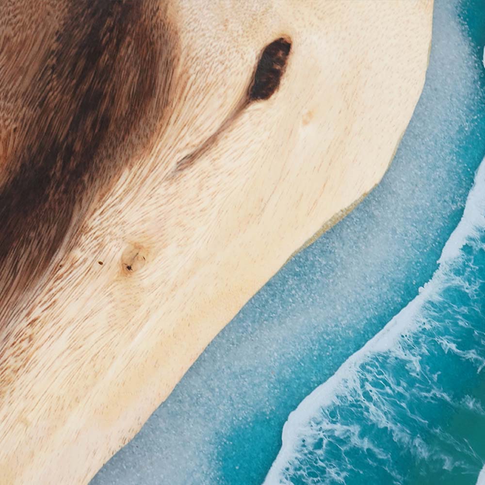 Elite Custom Walnut Blue Ocean Epoxy Dining Table ECT - 66 - Elitecustomtable