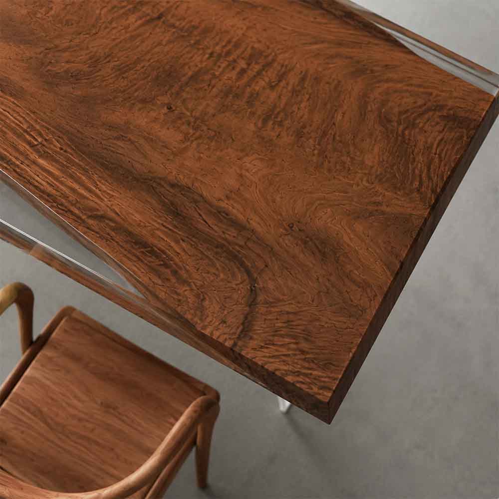 Elite Custom Walnut Epoxy Resin Conference Table ECT-32 - Elitecustomtable