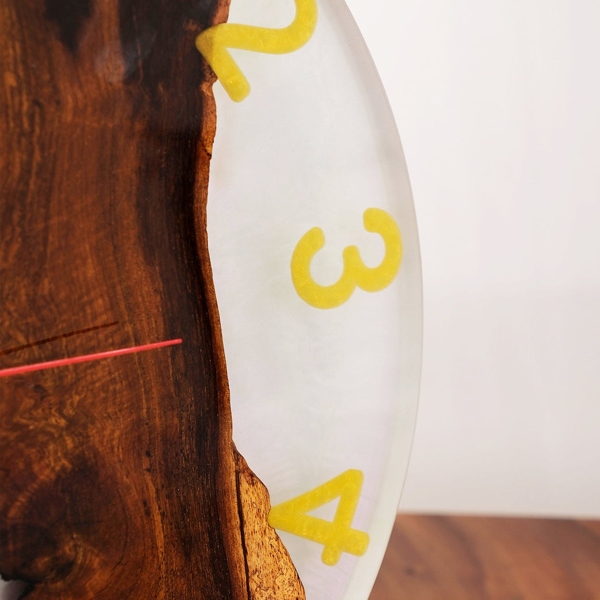 Elite Purple Resin Epoxy & Black Walnut Wood Wall Clock EWC - 15 - 16'' - Elitecustomtable