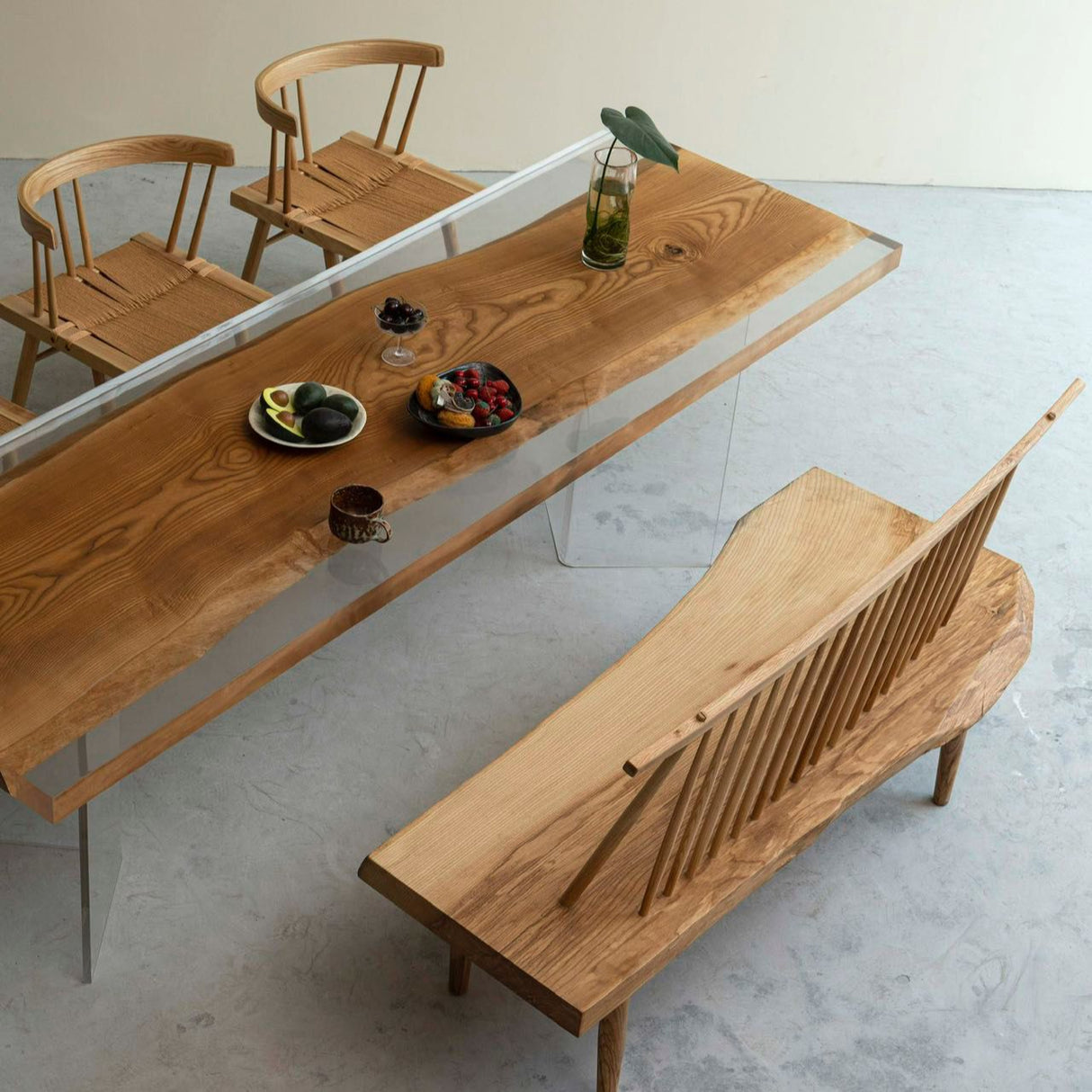 Ash Wood Table, Epoxy Resin Tables