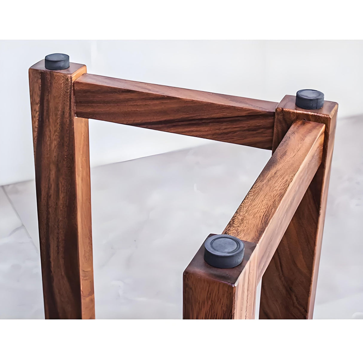 Walnut Wood Table Legs/Table Base L - shape One - pair ETL - 20 - Elitecustomtable
