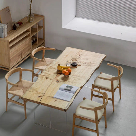 Live Edge Custom Wood Slab Conference Table