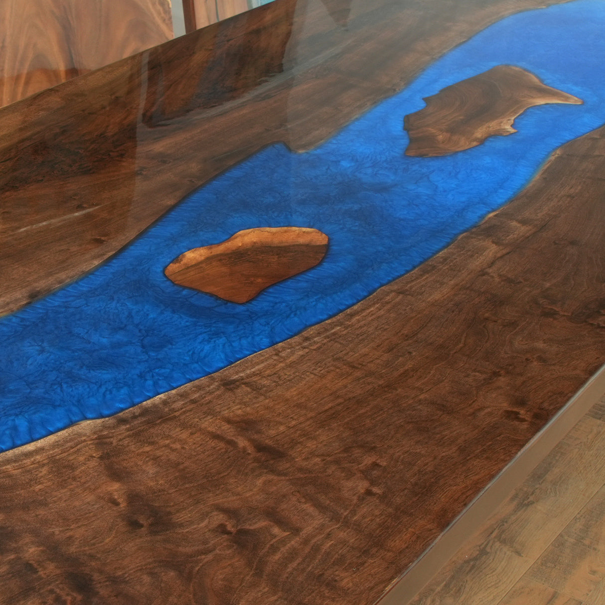 Elite Custom Black Walnut Resin Conference & Dining Table ECT-87