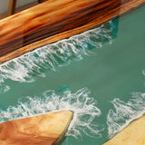 Elite Custom Weeki Wachee Kayak River Walnut Epoxy Resin Dining & Conference Table ECT-94
