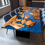 Elite Custom Cunninghamia Blue Ocean  Epoxy Living Room Table ECT-100