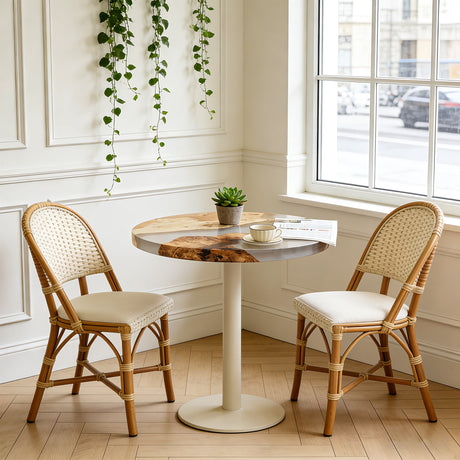 Elite Custom Poplar Round Epoxy Coffee Table ECT-119