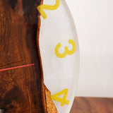 Elite Purple Resin Epoxy & Black Walnut Wood Wall Clock EWC-15 - 16''