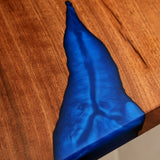 Elite Black Walnut & Blue River - Inspired Epoxy Dining Table ECT-51