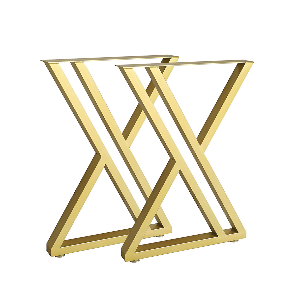 Gold Metal Table Legs Y-shape Heavy-Duty One Pair ETL-06