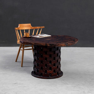 Elite Rustic Live Edge Black Walnut Coffee Table with Epoxy Fills EWT-29