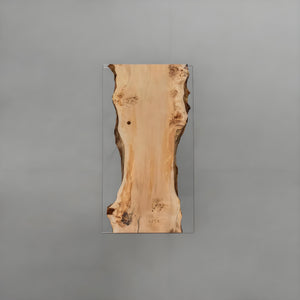 Elite Clear Epoxy Resin Poplar Wood Straight Edge Table 59.06"L x 31.50"W, EIT-07