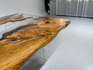 Elite Custom Live Edge Olive Wood Resin Office Table ECT-42