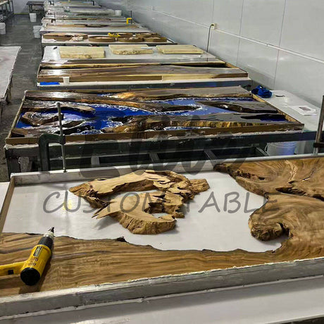 Elite DIY River Stone Epoxy Resin Table ECT-24