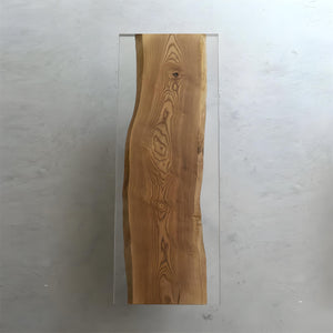 Straight Edge Ash Wood Epoxy Resin Tables 98.82"L x 31.5"W, EIT-25