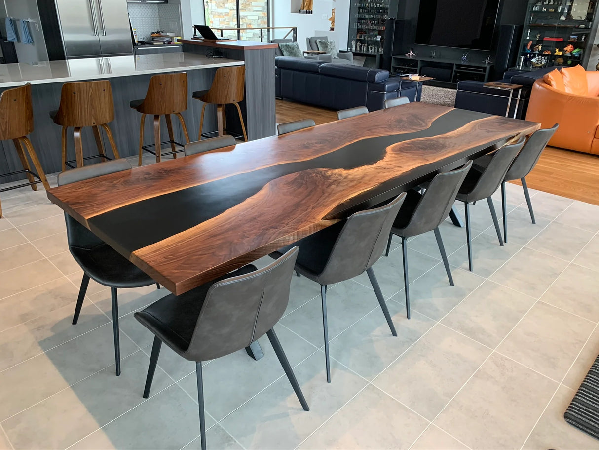 Black Epoxy Dining Tables