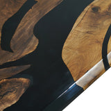 Elite Custom Black Walnut Resin Table for Dining & Office & Conference ECT-114