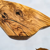 Elite Natural Fragment Design Olive Wood & Clear Epoxy Round Table  ECT-132