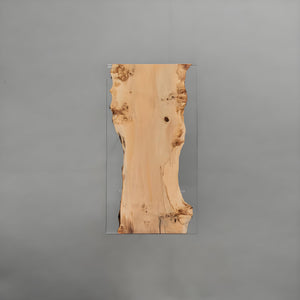 Elite Clear Epoxy Resin Poplar Wood Straight Edge Table 59.06"L x 31.50"W, EIT-07