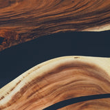 Elite Custom Walnut Wood with Black Epoxy River Dining & Conference Table ECT-98