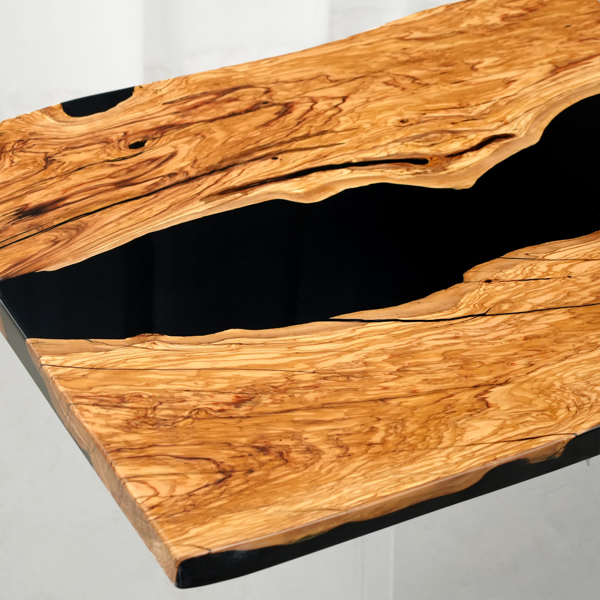 Elite Olive Wood & Black Resin Conference & Office & Dining Table ECT-203