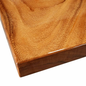 Elite Straight - Edge Walnut Dining Table with Blue Ocean Wave Resin 72"L×48"W EIT-20