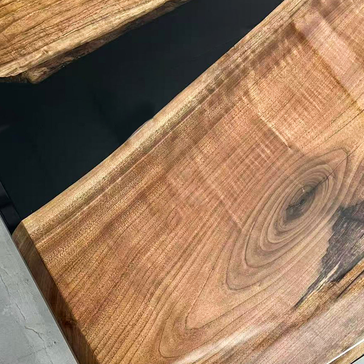 Elite Black Walnut & Black Resin Conference & Office & Dining Table ECT-204